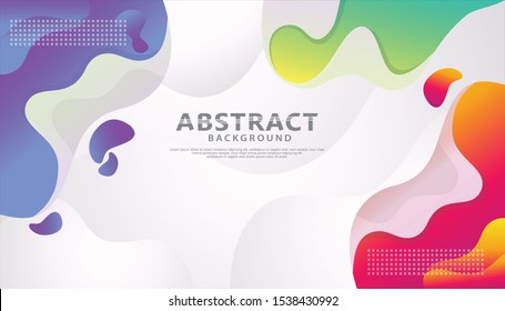 Liquid color background design. Fluid gradient shapes composition. Futuristic design posters and other users. vector illustration