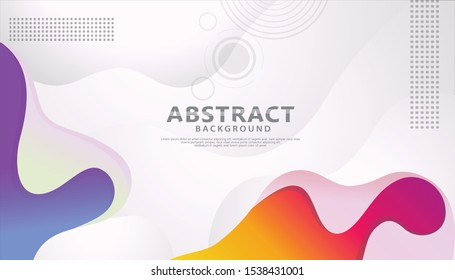 Liquid color background design. Fluid gradient shapes composition. Futuristic design posters and other users. vector illustration