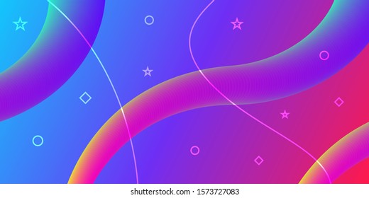 Liquid color background design. Fluid gradient shapes composition. Futuristic design posters. 3d shape design.