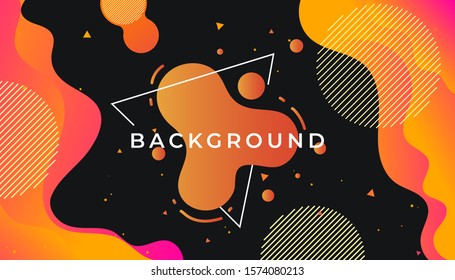 Liquid color background design. Fluid gradient shapes composition. Futuristic design posters.