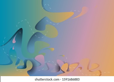 Liquid color background design. Fluid gradient shapes composition. Futuristic design posters, flyer, brochure, web, banner. Vector Illustration