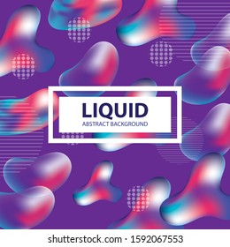 Liquid color background design. Fluid gradient shapes composition. Futuristic design posters