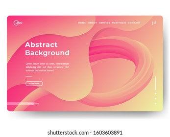 Liquid color background design. Fluid gradient shapes composition. Applicable for gift card cover poster, Poster on wall poster template, landing page, social media posted, Eps10 vector.