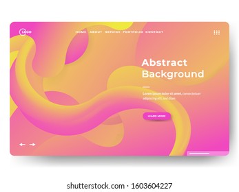 Liquid color background design. Fluid gradient shapes composition. Applicable for gift card cover poster, Poster on wall poster template, landing page, social media posted, Eps10 vector.