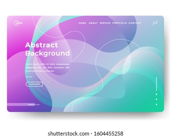 Liquid color background design. Fluid gradient shapes composition. Applicable for gift card cover poster, Poster on wall poster template, landing page, social media posted, Eps10 vector.