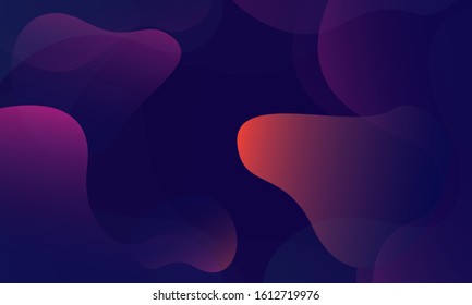 Liquid color background design. Fluid gradient shapes composition. Futuristic design posters. Eps10 vector