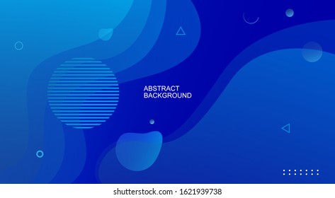 Liquid color background design. Fluid gradient shapes composition. Blue fluid shapes composition with trendy gradients. Futuristic design posters. Eps10 vector