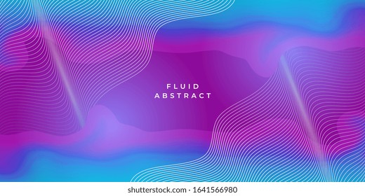 Liquid color background design. Fluid gradient shapes composition. Vector illustration eps 10.