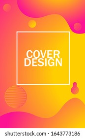 Liquid color background design. Fluid gradient shapes composition. 