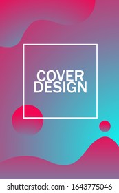 Diseño de fondo de color líquido. Composición de formas de degradado de fluido. Carteles de diseño futurista