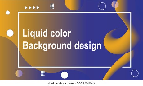 Liquid color background design, Fluid gradient shapes composition