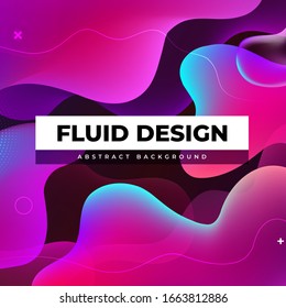 Liquid color background design. Fluid gradient shapes composition. Futuristic design posters. Eps10 vector.