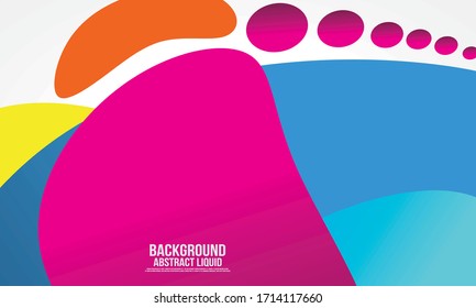 Liquid color background design. Fluid gradient shapes composition. Futuristic design posters