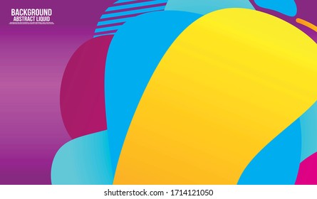 Liquid color background design. Fluid gradient shapes composition. Futuristic design posters