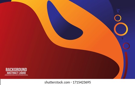 Flüssige Hintergrunddesigns. Zusammensetzung der flüssigen Farbverläufe. Futuristische Design-Plakate