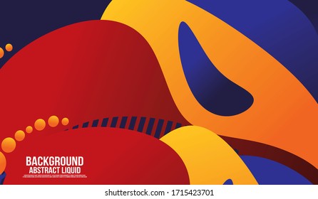 Liquid color background design. Fluid gradient shapes composition. Futuristic design posters