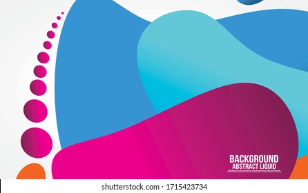 Flüssige Hintergrunddesigns. Zusammensetzung der flüssigen Farbverläufe. Futuristische Design-Plakate