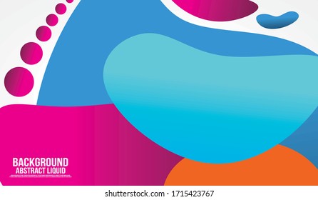 Flüssige Hintergrunddesigns. Zusammensetzung der flüssigen Farbverläufe. Futuristische Design-Plakate