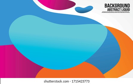 Liquid color background design. Fluid gradient shapes composition. Futuristic design posters