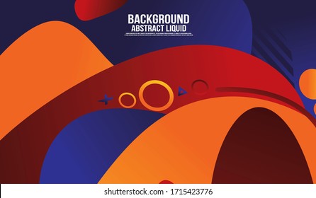 Liquid color background design. Fluid gradient shapes composition. Futuristic design posters