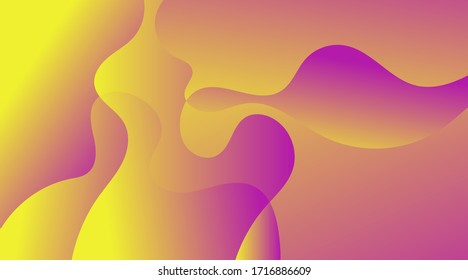 Liquid color background design. Fluid gradient shapes composition. Futuristic design posters, Landing Page, Banner.