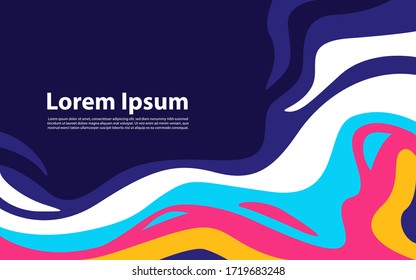 Liquid color background design. Fluid gradient shapes composition.