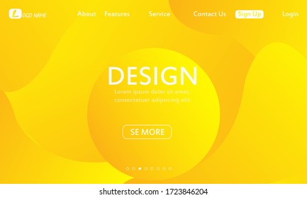 Diseño de fondo de color líquido Composición de formas de degradado de fluido