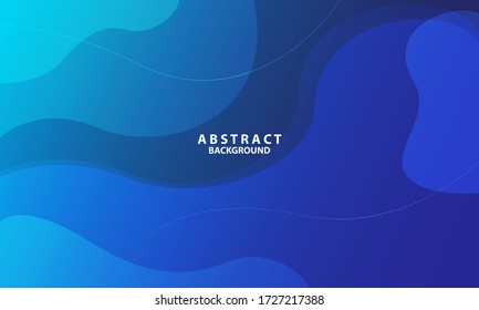 Diseño de fondo de color líquido. Composición de formas fluidas con gradientes de moda. Fondo geométrico ondulado. Composición de formas de degradado de moda. Vector Eps10.