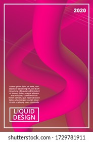 Liquid color background design. Fluid gradient shapes composition. Futuristic design posters. Eps10 vector.