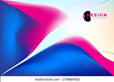 Diseño de fondo de color líquido. Composición de formas de gradiente fluido. Carteles de diseño futurista. Vector Eps10.