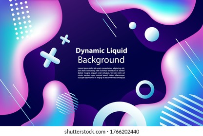 Liquid color background design. Fluid gradient shapes composition.