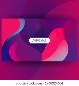 Diseño de fondo de color líquido. Composición de formas de gradiente fluido,Diseño de fondo de color líquido púrpura. Gradiente futurista. Patrón mínimo. Composición de formas de gradiente fluido. Diseño futurista