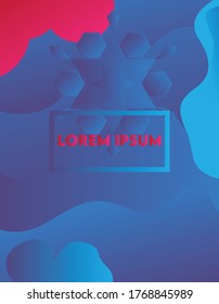 Liquid color background design. Fluid gradient shapes composition.