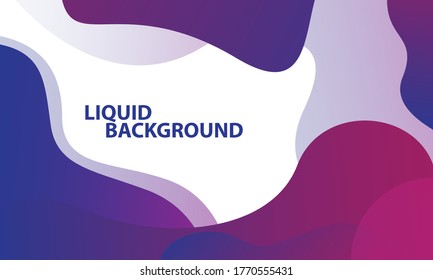 Liquid color background design. Fluid shapes composition with trendy gradients. Wavy geometric background. Trendy gradient shapes composition. Eps10 vector