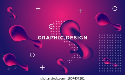 Liquid color background design. Fluid gradient shapes composition. Futuristic design posters. Eps10 vector.