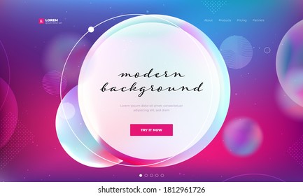 Liquid color background design. Fluid gradient shapes composition. Futuristic design posters. Eps10 vector.