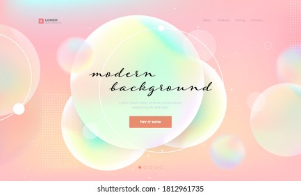 Liquid color background design. Fluid gradient shapes composition. Futuristic design posters. Eps10 vector.