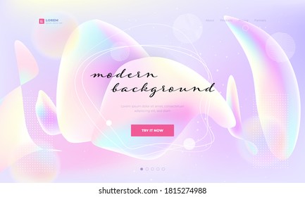 Diseño de fondo de color líquido. Composición de formas de gradiente fluido. Carteles de diseño futurista. Vector Eps10.