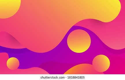 Liquid color background design. Fluid shapes composition. Eps10 vector