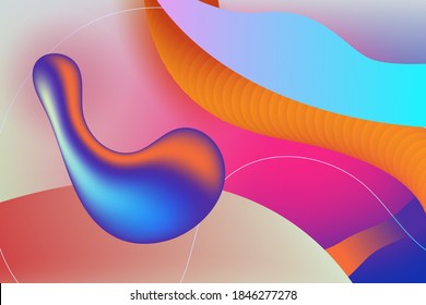 Liquid color background design. Fluid dynamics gradient shapes composition. Futuristic design posters.