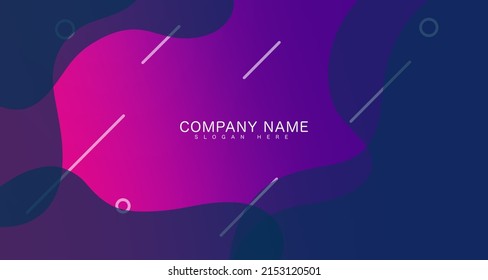 Diseño de fondo de color líquido. gradiente de fluido. Composición dinámica de forma. composición de forma de onda Ilustración vectorial