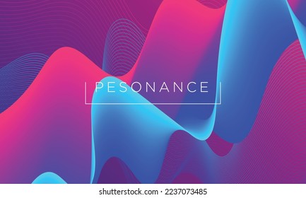 Diseño de fondo de color líquido. Composición de formas de gradiente fluido. Afiches de diseño futurista