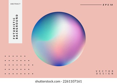 Liquid color background design. Fluid gradient circle shapes composition. Futuristic design landing page, cover, banner, ads, presentation concept.