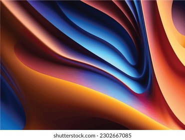 Liquid color background design. Fluid gradient composition. Creative illustration for poster, web, landing, page, cover, ad, greeting, card, promotion. Eps 8 vector.