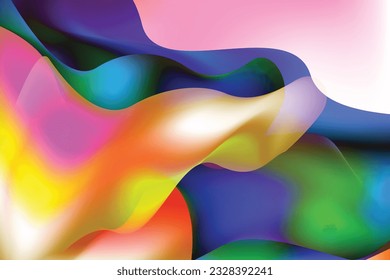 Liquid color background design. Fluid gradient shapes composition. Futuristic design posters. Eps10 vector.
