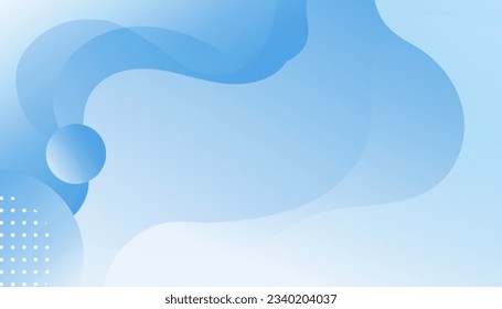 Liquid color background design. Fluid gradient shapes composition. Futuristic design. Blue elements with fluid gradient