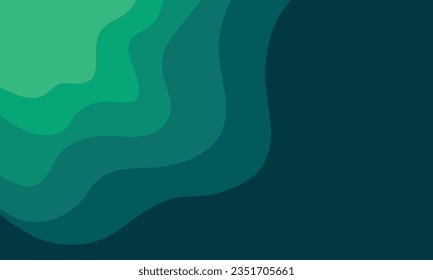 Liquid color background design. Fluid gradient green shapes composition. Futuristic design posters.