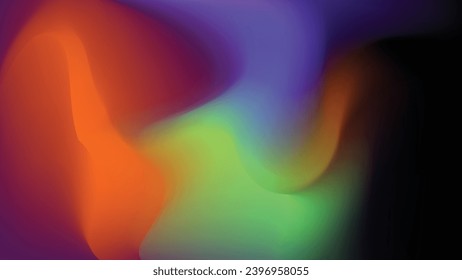 Diseño de fondo de color líquido. Composición del gradiente fluido. Ilustración creativa para afiche, web, aterrizaje, página, portada, anuncio, saludo, tarjeta, promoción. Vector Eps 10