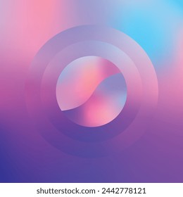Liquid color background design. Fluid gradient circle composition. Futuristic design posters. Gradient background.