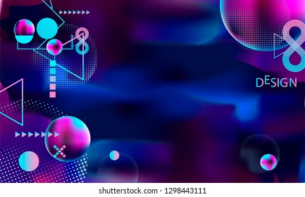Liquid color background design Futuristic design posters neon